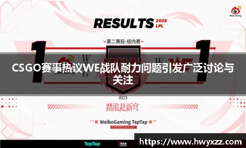CSGO赛事热议WE战队耐力问题引发广泛讨论与关注